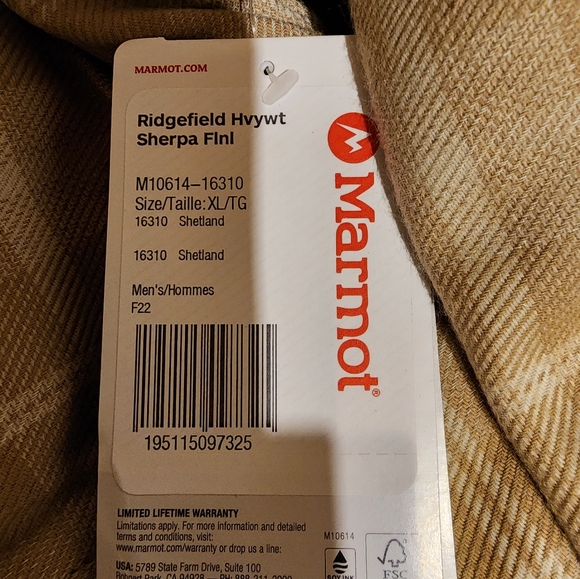 Marmot Shacket XL BNWT Mens - Picture 3 of 3